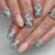 12 Sizes-24 Pcs Press On Nails C887