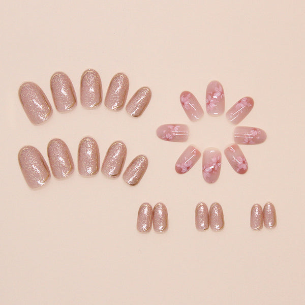 12 Sizes-24 Pcs Press On Nails W1739