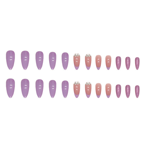 12 Sizes-24 Pcs Press On Nails Z755