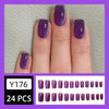 12 Sizes-24 Pcs Press On Nails Y176