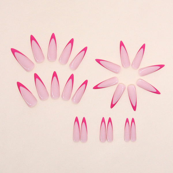 12 Sizes-24 Pcs Press On Nails W1151