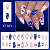 12 Sizes-24 Pcs Press On Nails C1703