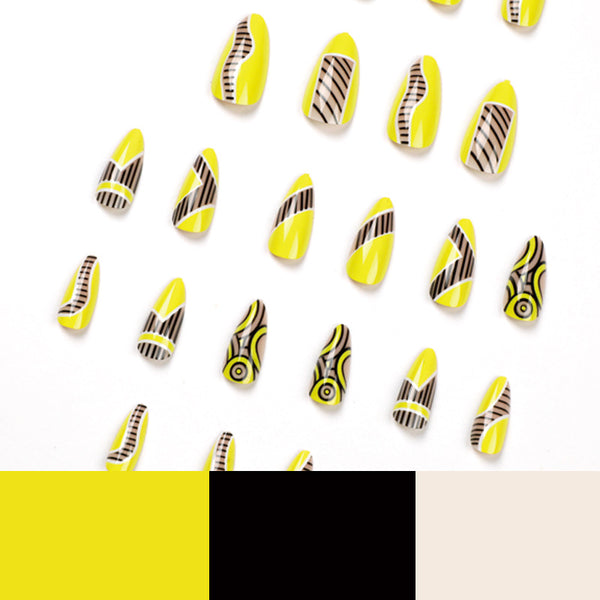 12 Sizes-24 Pcs Press On Nails JP1817