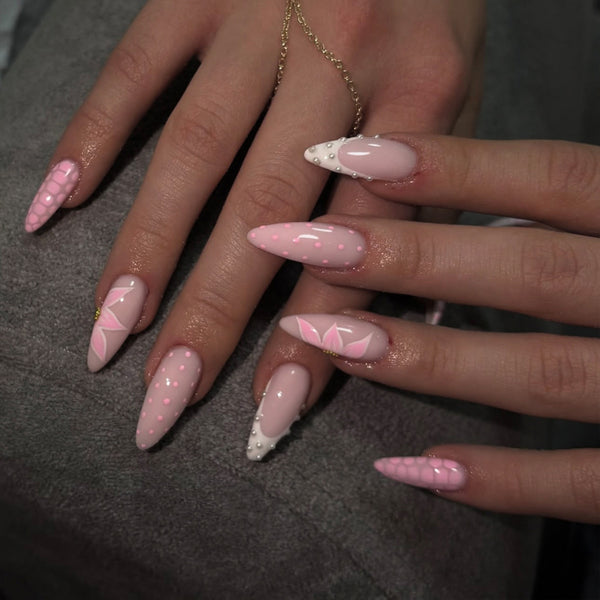 12 Sizes-24 Pcs Press On Nails JP4371