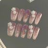 12 Sizes-24 Pcs Press On Nails Z526