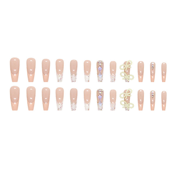 12 Sizes-24 Pcs Press On Nails Z480