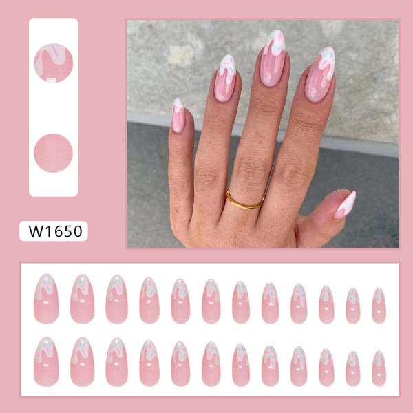12 Sizes-24 Pcs Press On Nails W1650