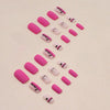 Medium Pink Square Press on Nails - W861