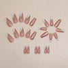 12 Sizes-24 Pcs Press On Nails W1479
