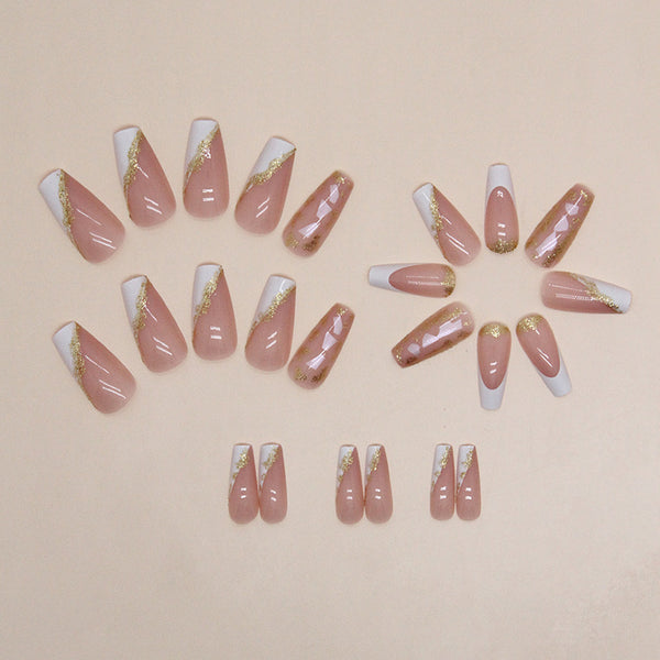12 Sizes-24 Pcs Press On Nails W1479