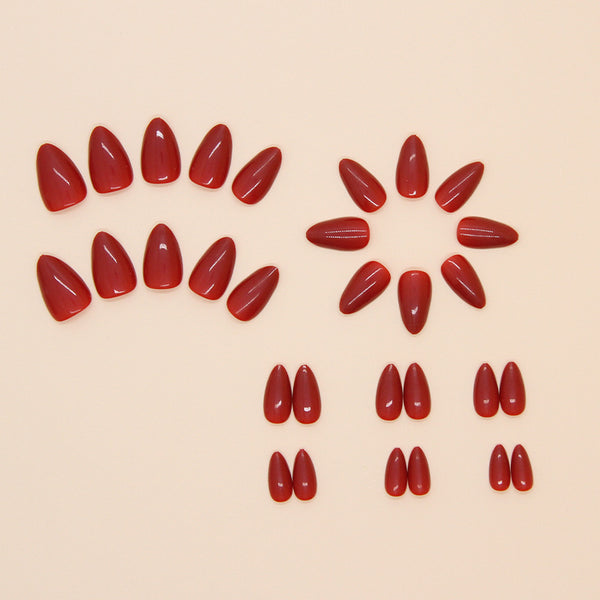 12 Sizes-24 Pcs Press On Nails W1634