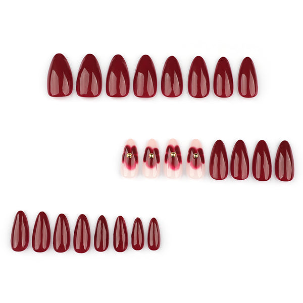 12 Sizes-24 Pcs Press On Nails JP3695