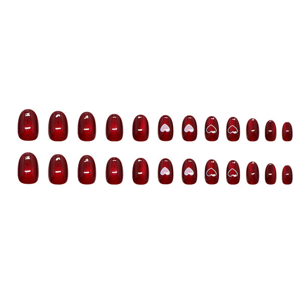 12 Sizes-24 Pcs Press On Nails W1890