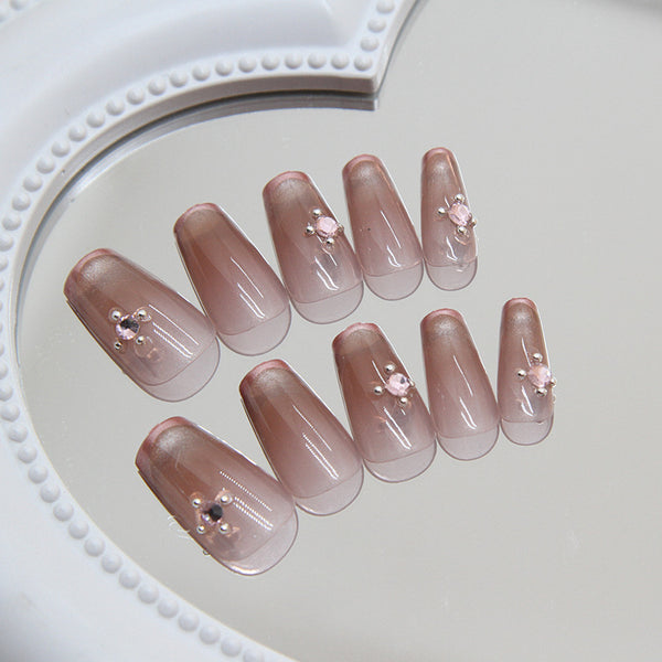 12 Sizes-24 Pcs Press On Nails MY069
