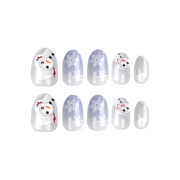 12 Sizes-24 Pcs Press On Nails JP2700