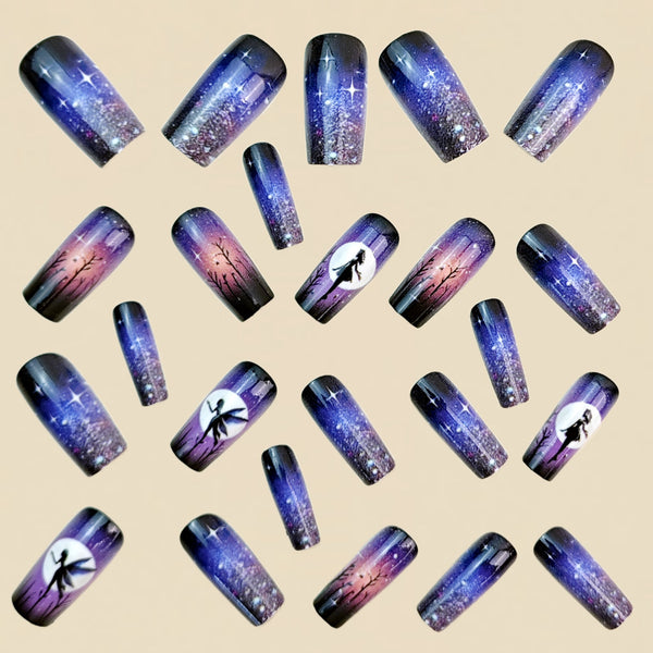 12 Sizes-24 Pcs Press On Nails Y872