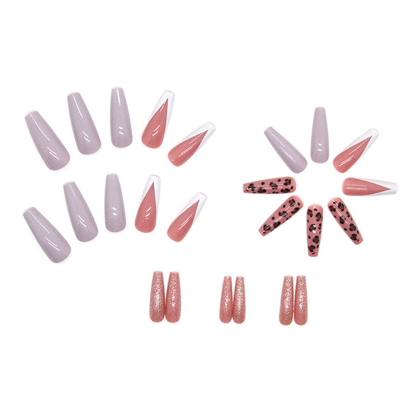 12 Sizes-24 Pcs Press On Nails W234