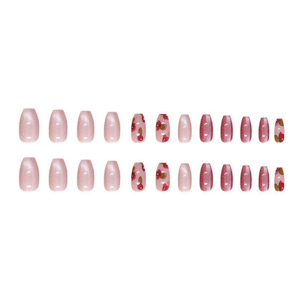 12 Sizes-24 Pcs Press On Nails W1791