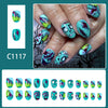12 Sizes-24 Pcs Press On Nails C1117