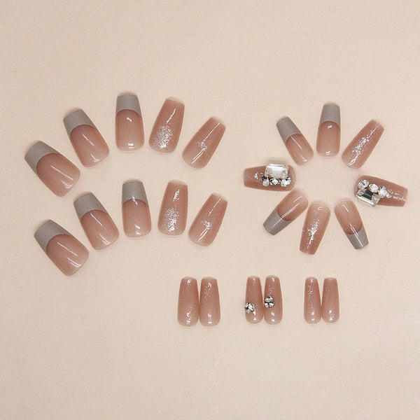 12 Sizes-24 Pcs Press On Nails Z826