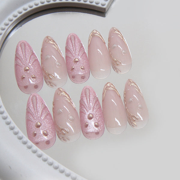 12 Sizes-24 Pcs Press On Nails Z934