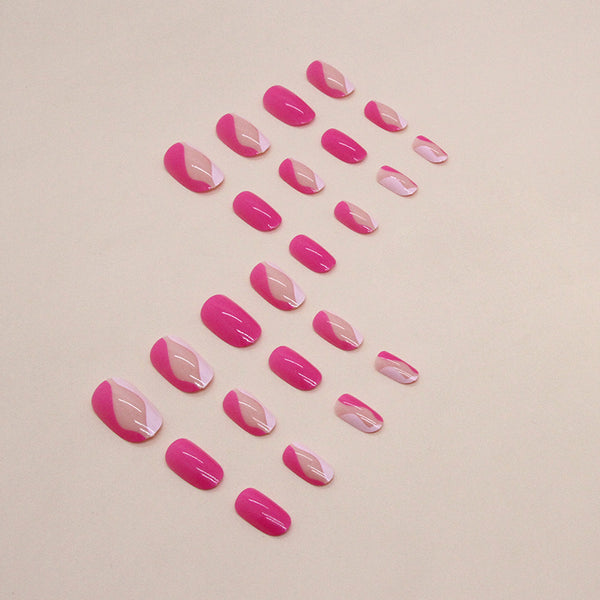 12 Sizes-24 Pcs Press On Nails W1148