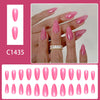 12 Sizes-24 Pcs Press On Nails C1435