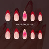 12 Sizes-24 Pcs Press On Nails C1326