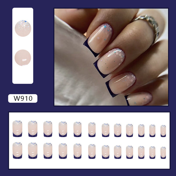 12 Sizes-24 Pcs Press On Nails W910