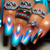 12 Sizes-24 Pcs Press On Nails Y726