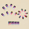 12 Sizes-24 Pcs Press On Nails Y1456