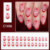 12 Sizes-24 Pcs Press On Nails C1496