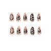 12 Sizes-24 Pcs Press On Nails JP1778