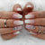 12 Sizes-24 Pcs Press On Nails D004