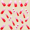 12 Sizes-24 Pcs Press On Nails Y475