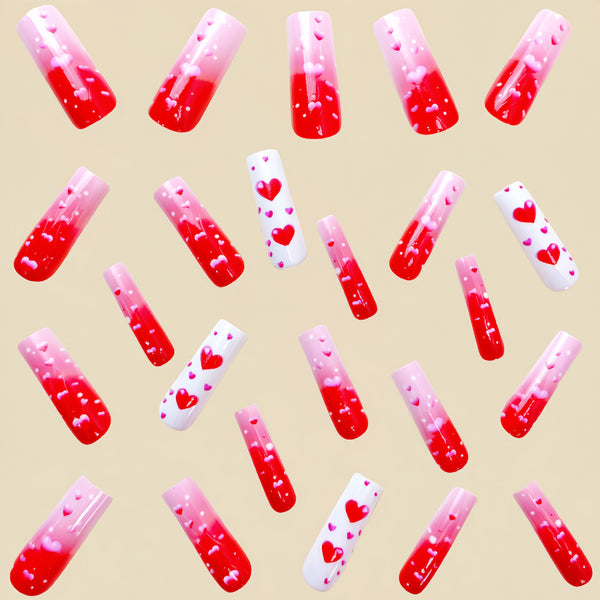 12 Sizes-24 Pcs Press On Nails Y475