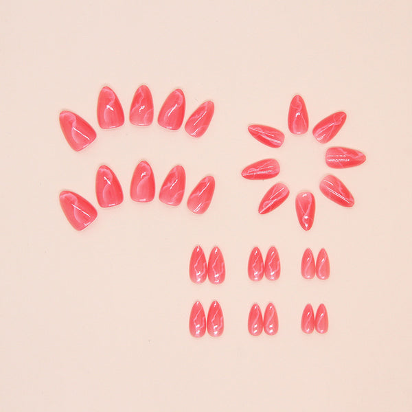12 Sizes-24 Pcs Press On Nails W1560