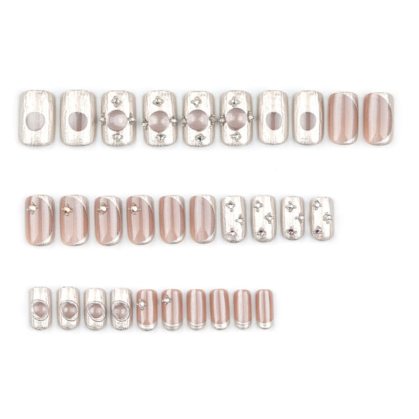 15 Sizes-30 Pcs Press On Nails GN027