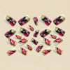 12 Sizes-24 Pcs Press On Nails Y1804