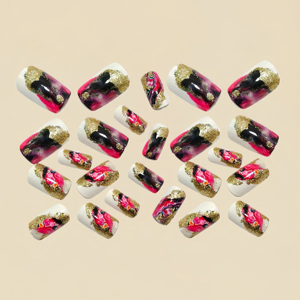 12 Sizes-24 Pcs Press On Nails Y1804