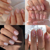 96 Pcs Press On Nails OmbreFrenchGlitter-1-96pcs