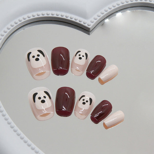 12 Sizes-24 Pcs Press On Nails R834