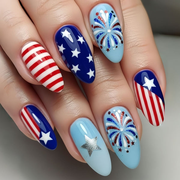 12 Sizes-24 Pcs Press On Nails Y1984