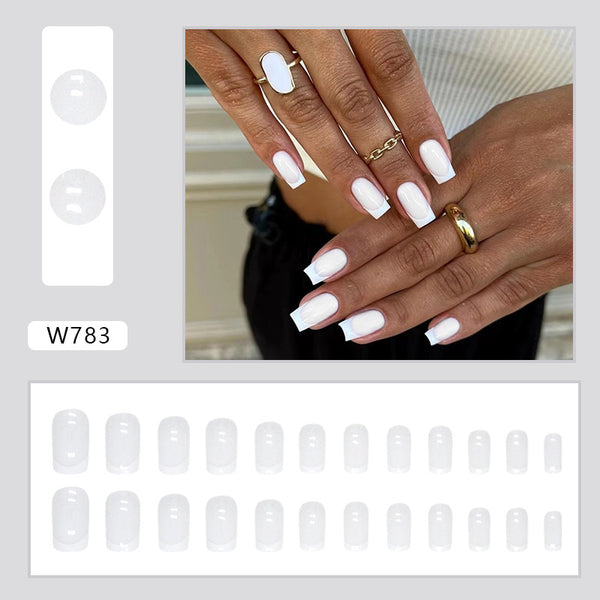 12 Sizes-24 Pcs Press On Nails W767