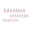 12 Sizes-24 Pcs Press On Nails JP1989
