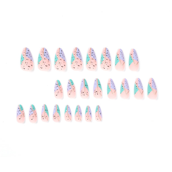 12 Sizes-24 Pcs Press On Nails JP1989