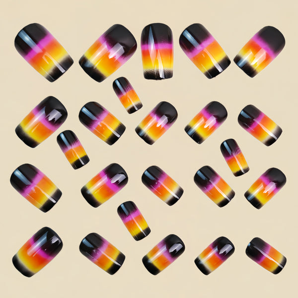 12 Sizes-24 Pcs Press On Nails Y1759