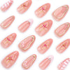12 Sizes-24 Pcs Press On Nails JP3514