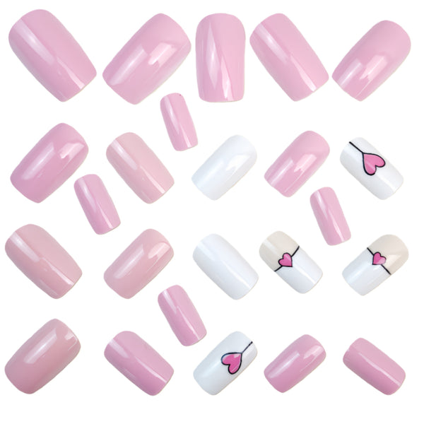 12 Sizes-24 Pcs Press On Nails Y1636