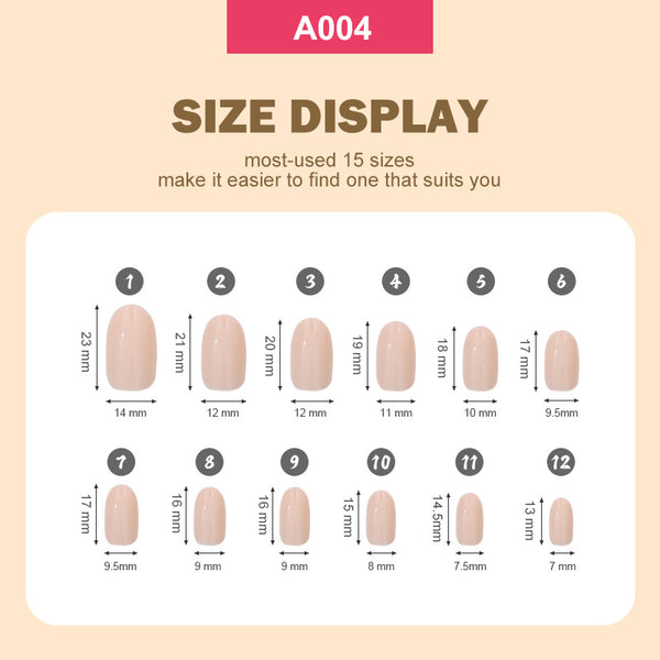 288 Pcs Press On Nails A005